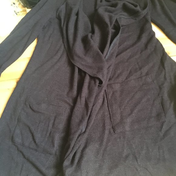 NEW Never Worn Navy Blue Waterfall Super Soft Cardigan Size Small - Picture 8 of 9